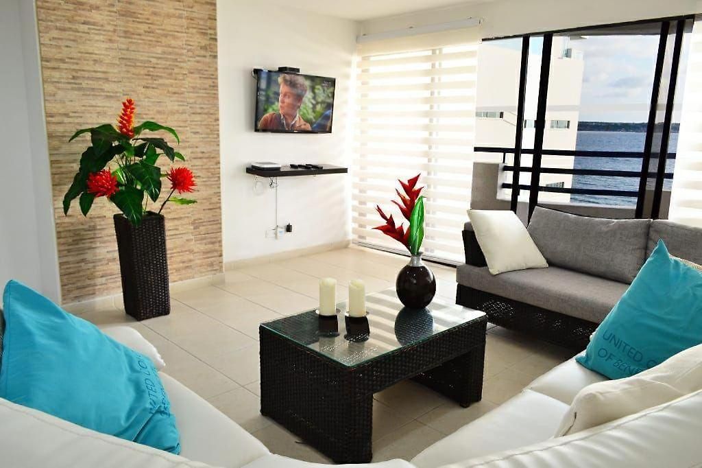 Apartamento Marina Del Rey Laguito Frente Al Mar Cartagena